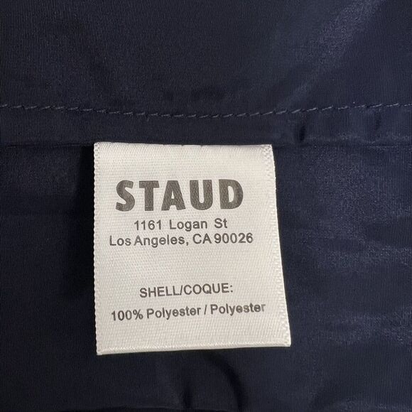 STAUD Navy Blue Camila Trousers Lounge Pants Cargo Wide Leg Loose Pockets US 2 - Picture 12 of 13